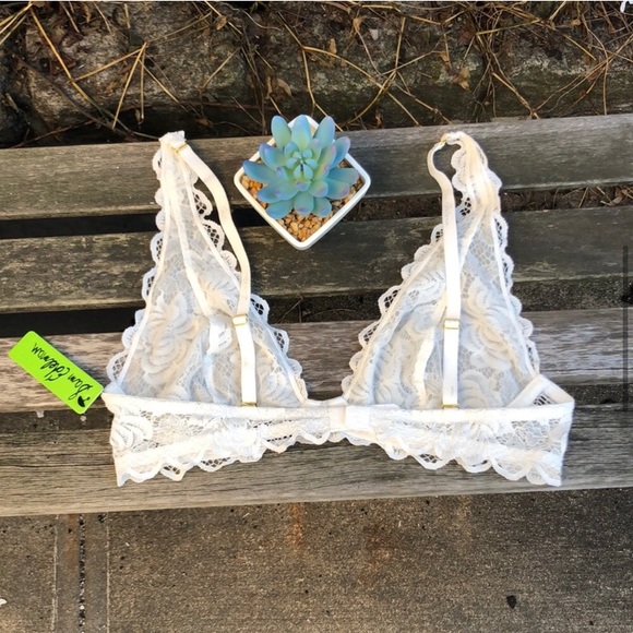 🍃🖤New Sam Edelman Antique White Lace BraLet - Picture 4 of 8